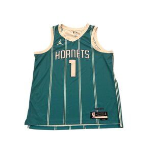 Jordan Charlotte Hornets LaMelo Ball #1 Swingman NBA Icon Edition Jersey Mens 52